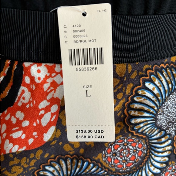 ANTHROPOLOGIE Corey Lynn Calter Bias Midi Skirt - Black Print, NWT - Picture 10 of 11